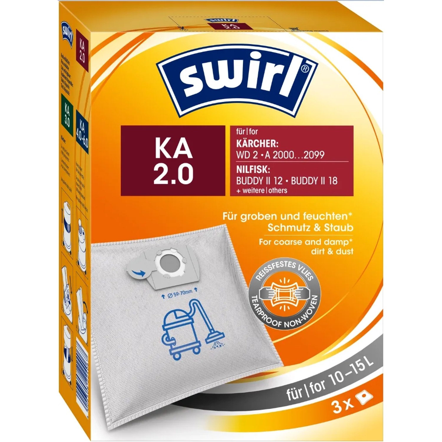 Swirl KA 2.0 Staubsaugerbeutel 3 St günstig online kaufen