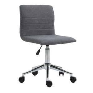 Svita Linus Kinder Drehstuhl, grauer Stoffbezug, höhenverstellbar, ohne Armlehnen.