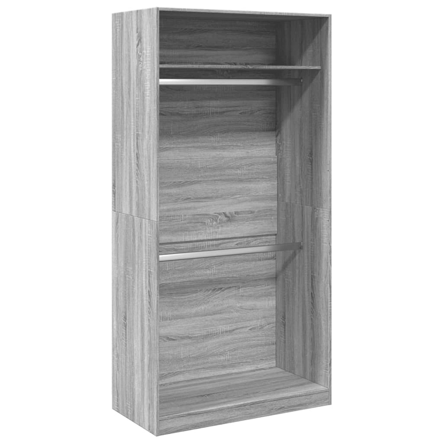 vidaXL Kleiderschrank Grau Sonoma 100x50x200 cm Holzwerkstoff 3307806 günstig online kaufen
