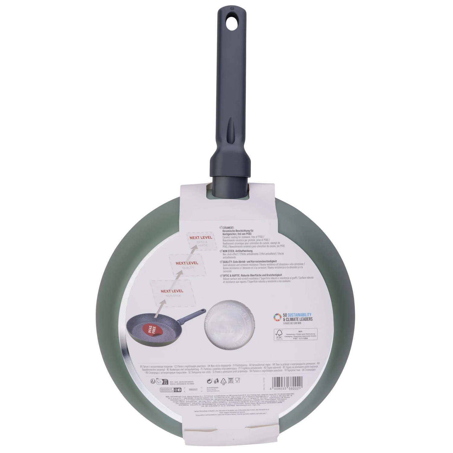 Fackelmann Pfanne Balance 28 cm, Keramikbeschichtung, ergonomischer Griff.