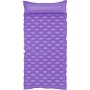 Lila Bestway Luftmatratze Float'n Roll, 213x86 cm, mit integriertem Kopfkissen für entspanntes Baden.