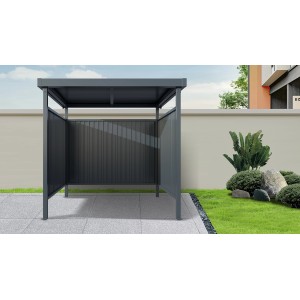 Floraworld Multifunktionsunterstand Smoke Vorderseite Offen 204 x 214 x 214 cm