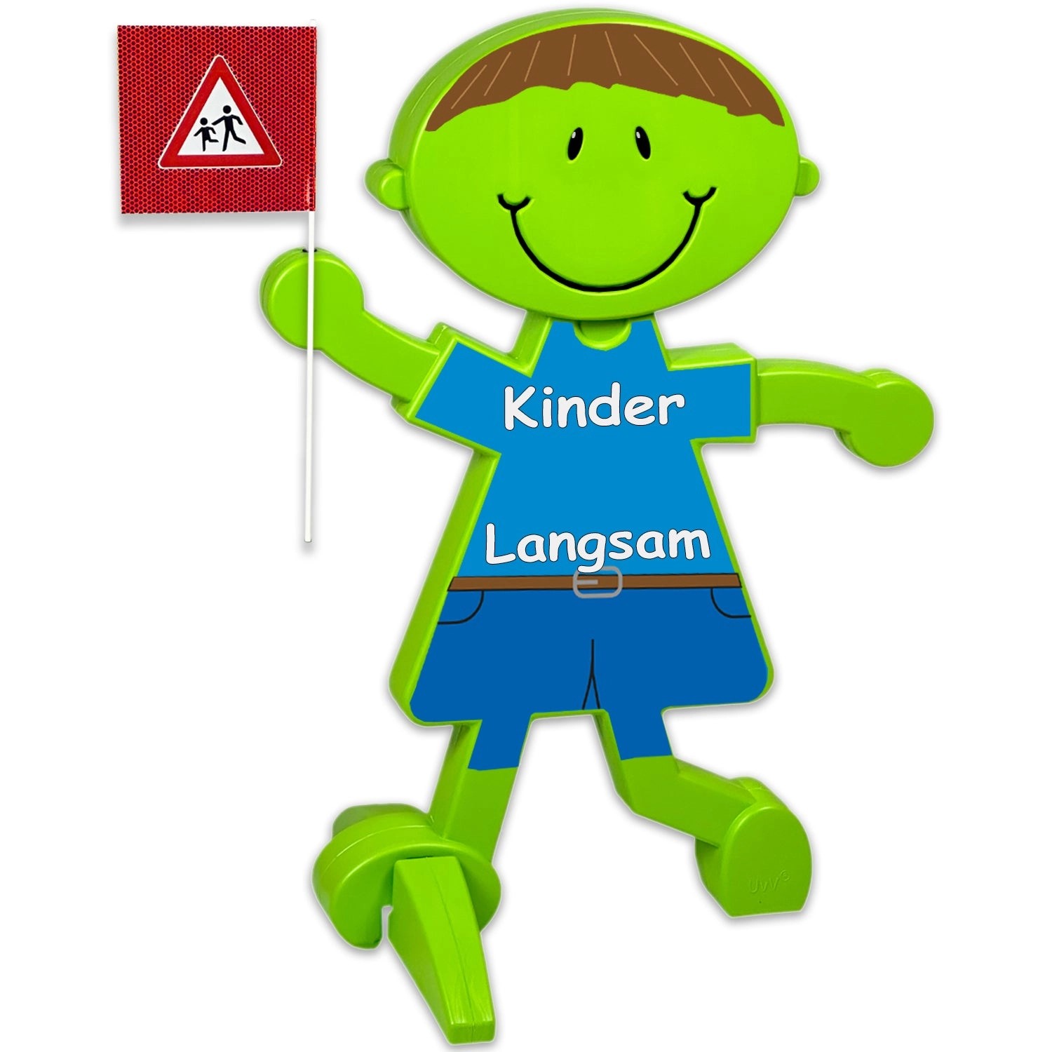 UvV 3D Warnschild Luca Brems Reflektierende Verkehrsfiguren Kinder Langsam