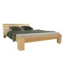 Homestyle4u Holzbett 120 x 200 cm mit Lattenrost in Braun 2192
