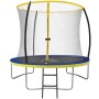 Zero Gravity Gartentrampolin 244cm mit Sicherheitsnetz, Leiter und Bodenanker.