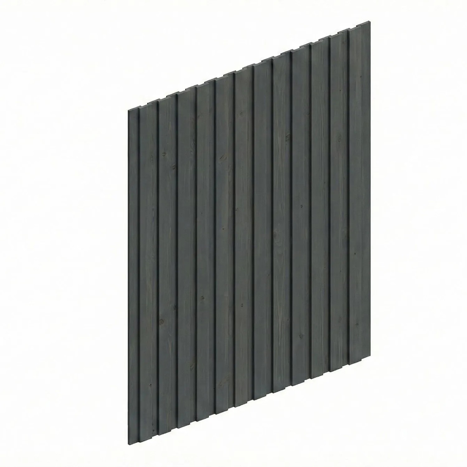 Skan Holz Seitenwand Deckelschalung Fichte 230 cm x 330 cm Schiefergrau