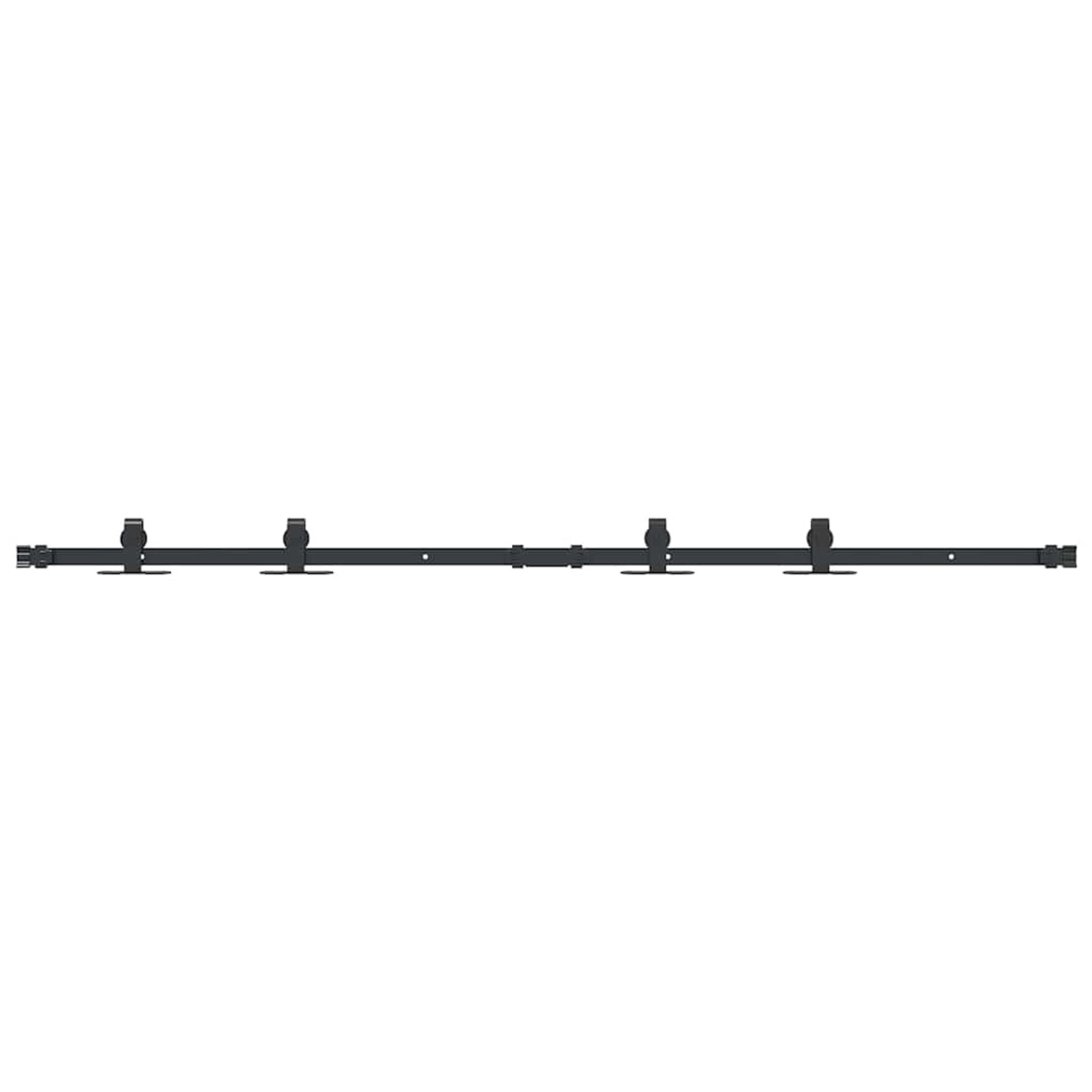 vidaXL Schiebetürbeschlag Set für Schranktüren 152 cm Karbonstahl 4009674 günstig online kaufen