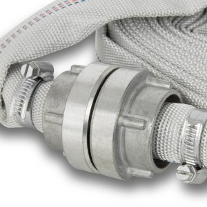 EBERTH Feuerwehrschlauch 1 Zoll, 30m mit Storz-Kupplung.