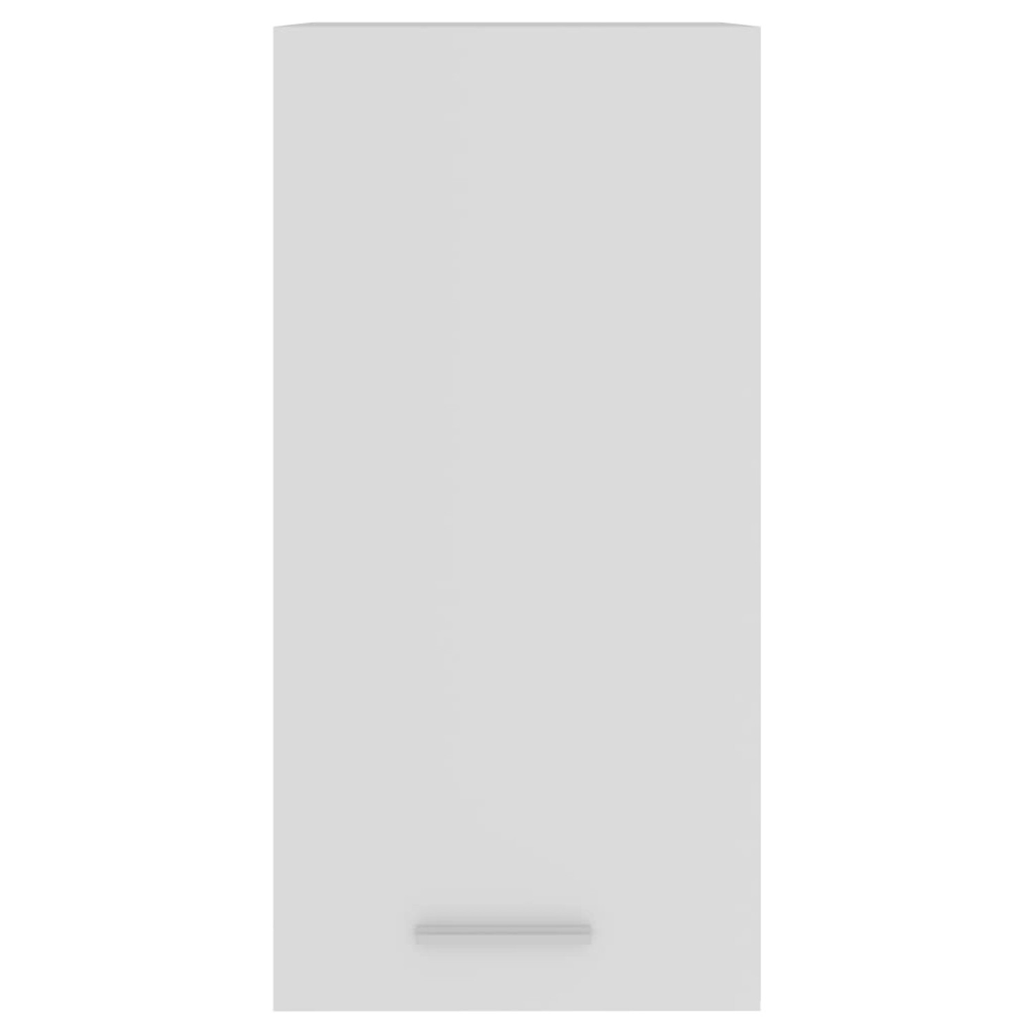 Weißer Hängeschrank (29,5x31x60 cm) aus Holzwerkstoff für die Küche.