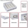 MCW Aufbewahrungsbox C25, naturbraune Holzbox im Shabby-Look mit 4 Fächern und Sichtfenster.
