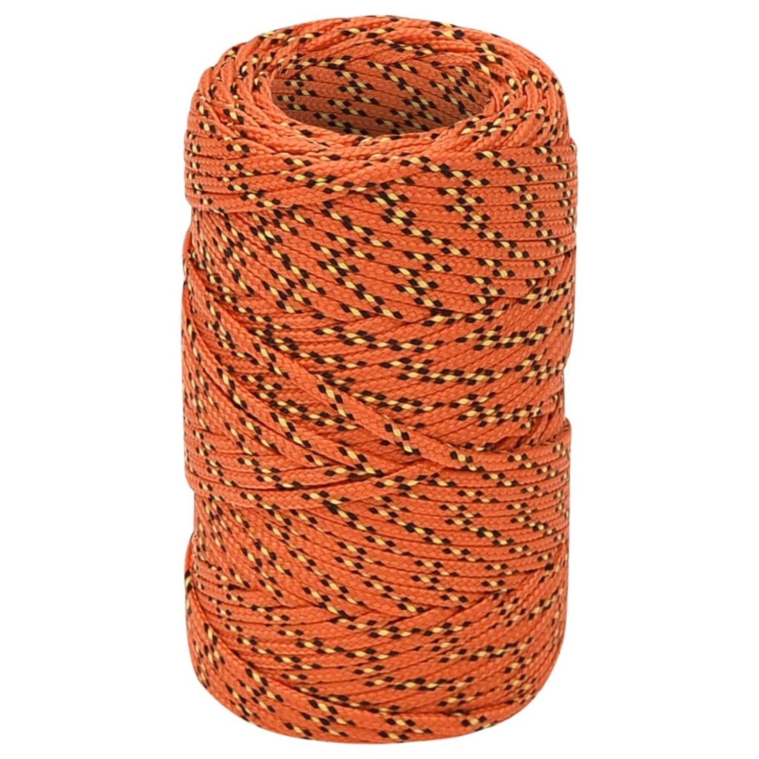 vidaXL Bootsseil Orange 2 mm 100 m Polypropylen 152637