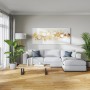 Cersanit Timberfox Bodenfliese in Naturholz-Optik, verlegt im Wohnraum mit Couch und Tisch.