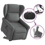 vidaXL Relaxsessel mit Aufstehhilfe Elektrisch Dunkelgrau Stoff 3303395_7