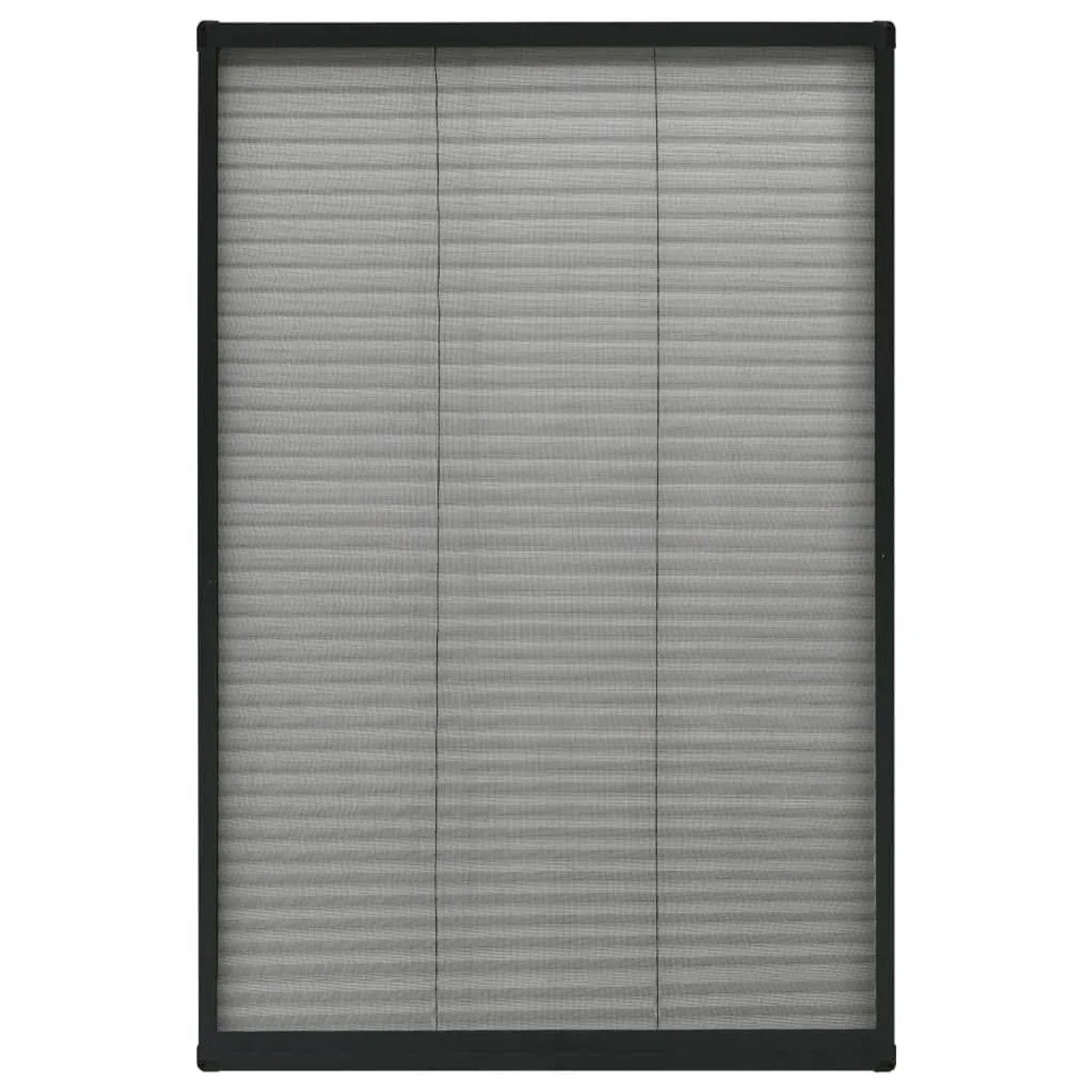 vidaXL Insektenschutz-Plissee für Fenster Aluminium Anthrazit 80x160cm 148668