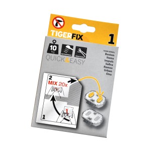Tiger Klebesystem Tigerfix Nr. 1 für Bad-Accessoires, geeignet für Serien Boston, Items, Ramos, Impuls, Safira und Onu.