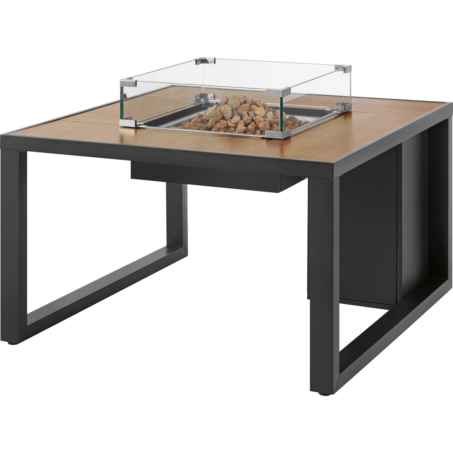 LoungeFeuertisch Casas für Terrasse und Garten 58,5 cm x 95 cm x 95 cm