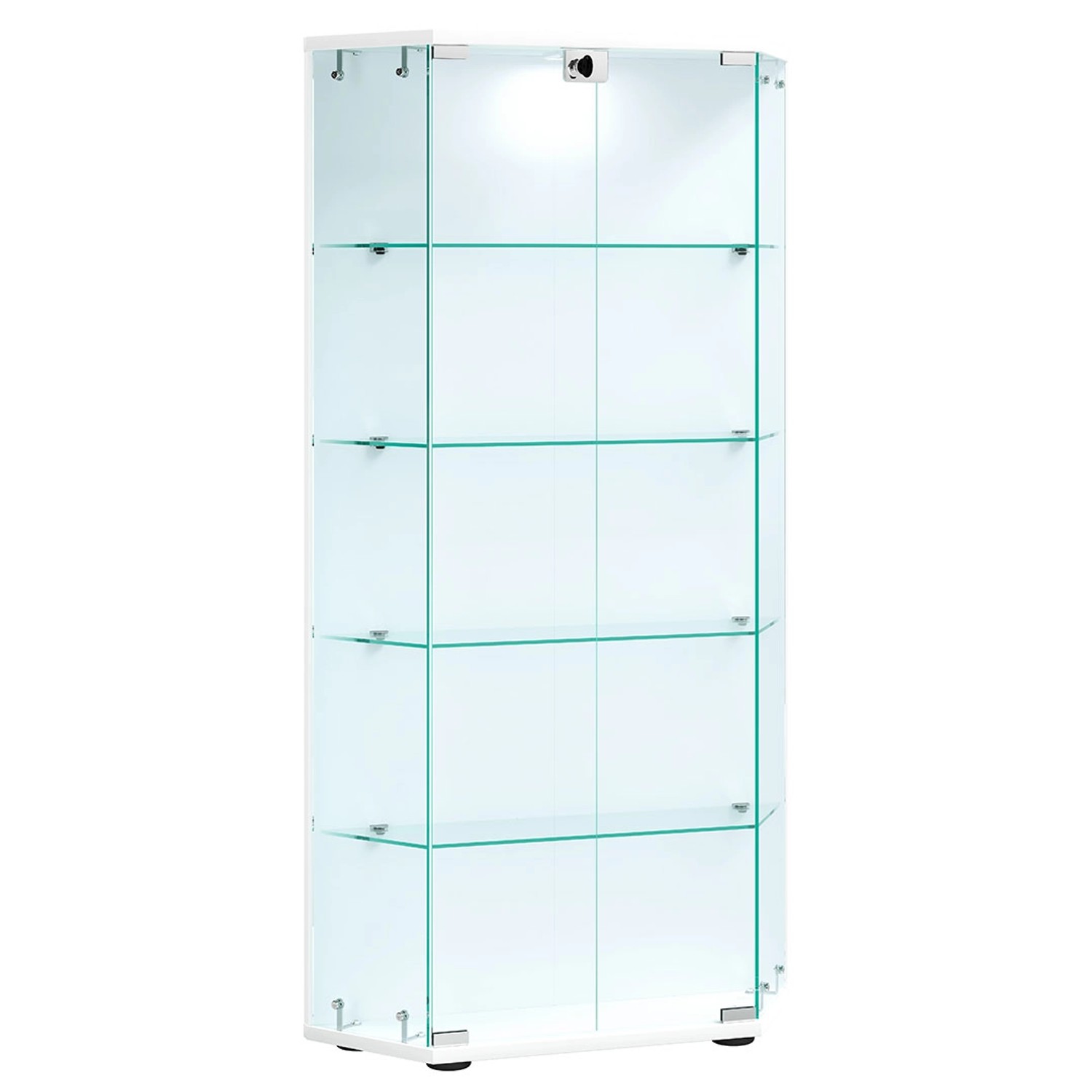 ebuy24 CenilaL Vitrinenschrank 2 Türen Weiß günstig online kaufen