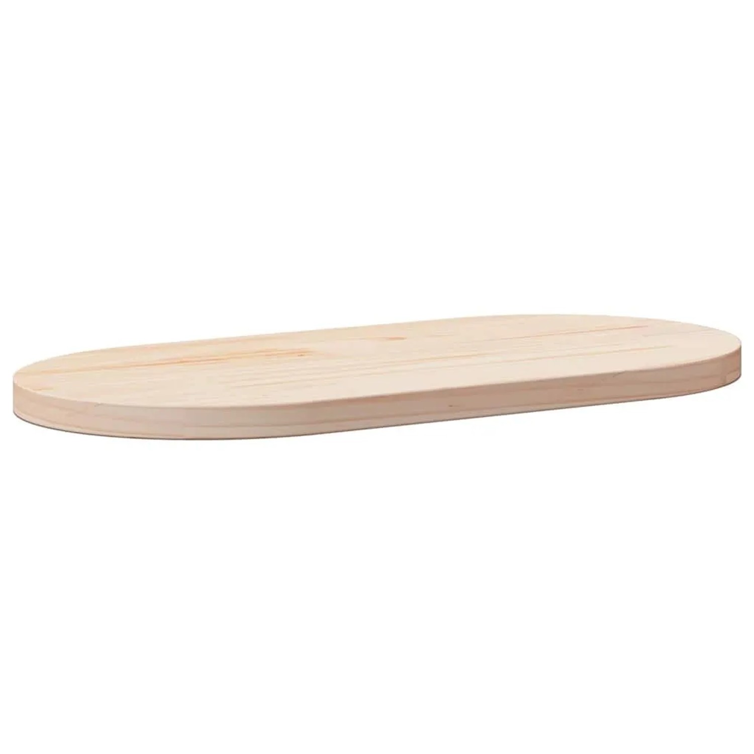 vidaXL Tischplatte 60x30x2,5 cm Massivholz Kiefer Oval 824340
