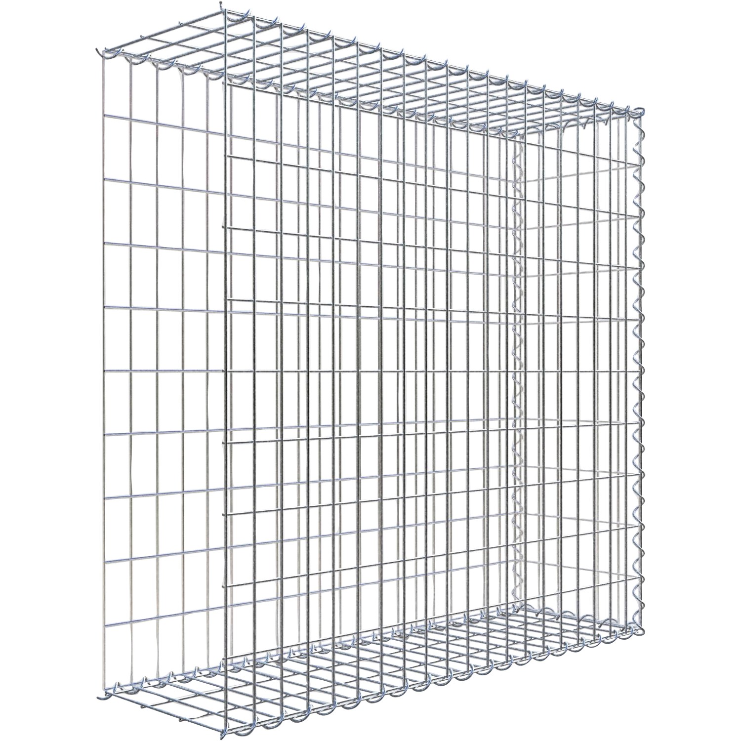 Thumbnail - Gabiona Gabione-Anbaukorb Typ 2 100 x 100 x 30 cm Maschenw 5 x 10 cm