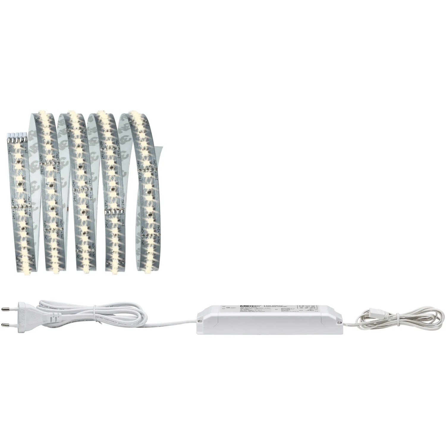 Paulmann LED-Strip Basis-Set MaxLED 1000, 1,5m, Warmweiß, mit Trafo. Flexibles Licht für Innenräume.