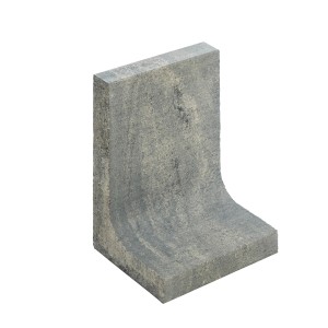 Diephaus L-Stein Mini 35 cm x 25 cm x 20 x 5 cm Weiß-Schwarz