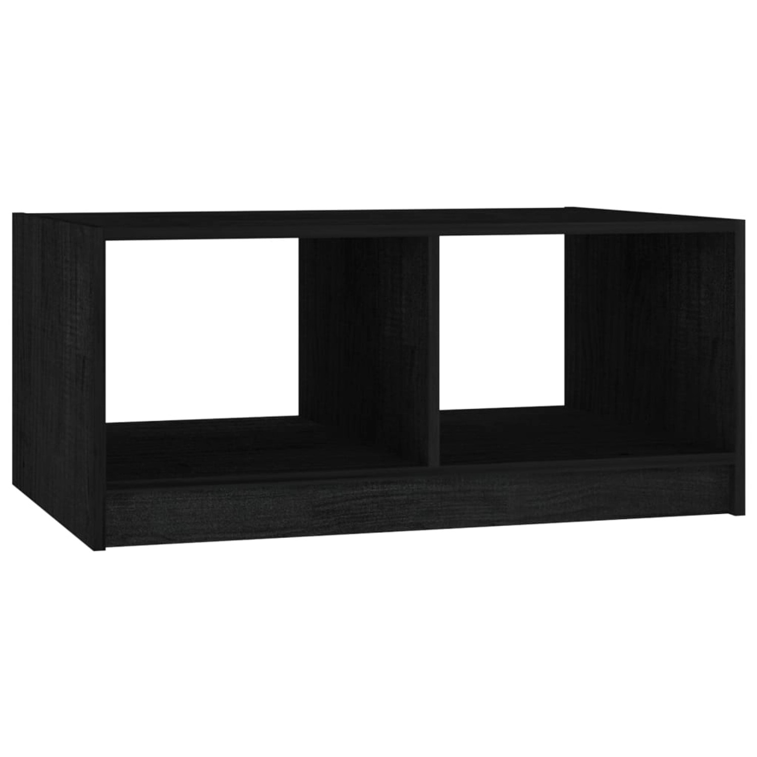 Couchtisch Schwarz 75x50x33,5 Cm Massivholz Kiefer günstig online kaufen