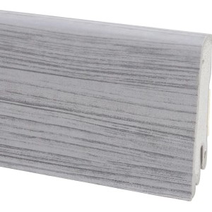 Hartschaum Sockelleiste Modern 60 SeaPine, selbstklebend, 60 mm hoch.