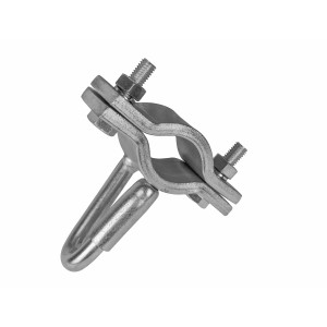 LAS Halter für Abreißseil mit Verschluss zur Montage an der Anhängerkupplung.