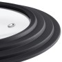 Gourmesto Deckel-Set Black Line Schwarz, 2-teilig_2