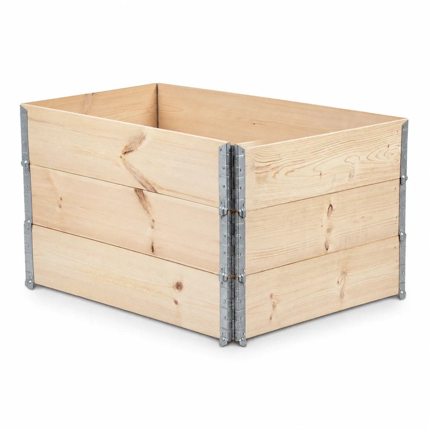 BigDean 3 Stück Hochbeet für Garten Holz Beet Hochbeete Kit Palettenrahmen 80 x 60cm