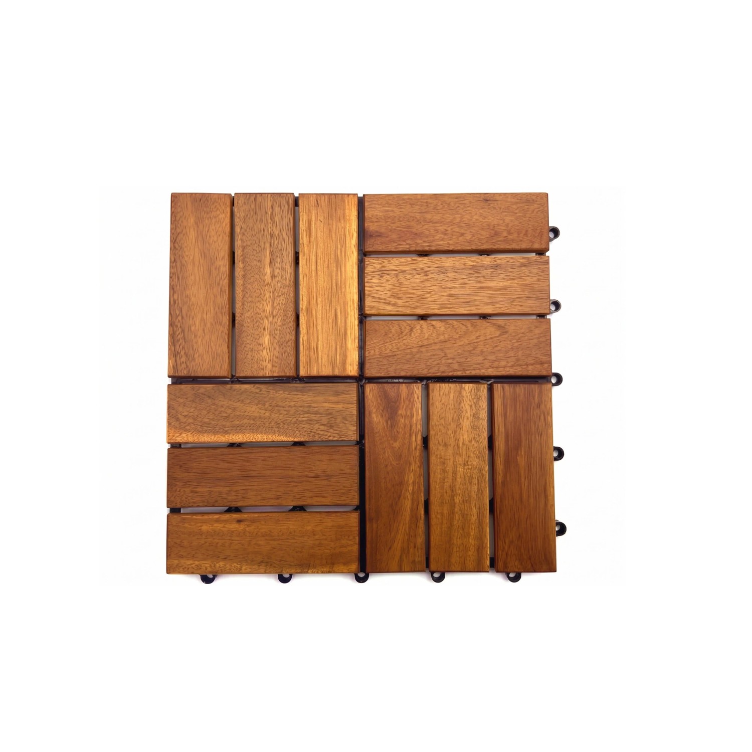 Woodtex Terrassenfliese Akazie Natur Hell