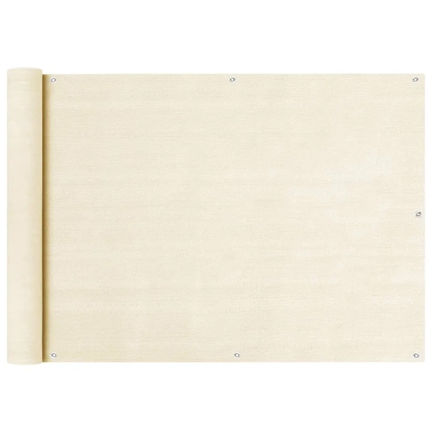 vidaXL Balkon Sichtschutz Creme 75x400 cm HDPE 310921