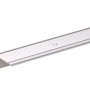 Silbernes Treppenkantenprofil aus Aluminium, L-Form, 23x45x1000 mm.