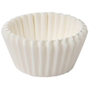 Zenker Papier-Pralinenförmchen, Ø 25mm, weiß, 200 Stück, für Pralinen und Konfekt.