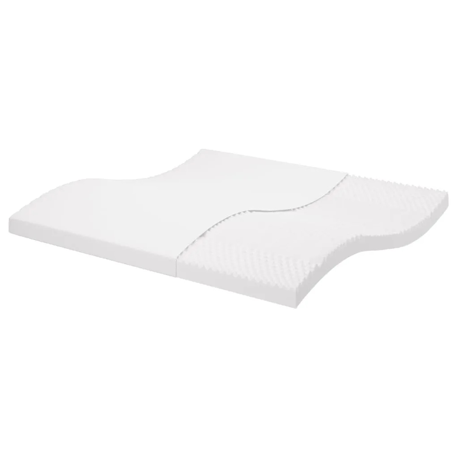 vidaXL Schaumstoffmatratze Weiß 200x200 cm 7-Zonen Härtegrad 20 ILD 356359