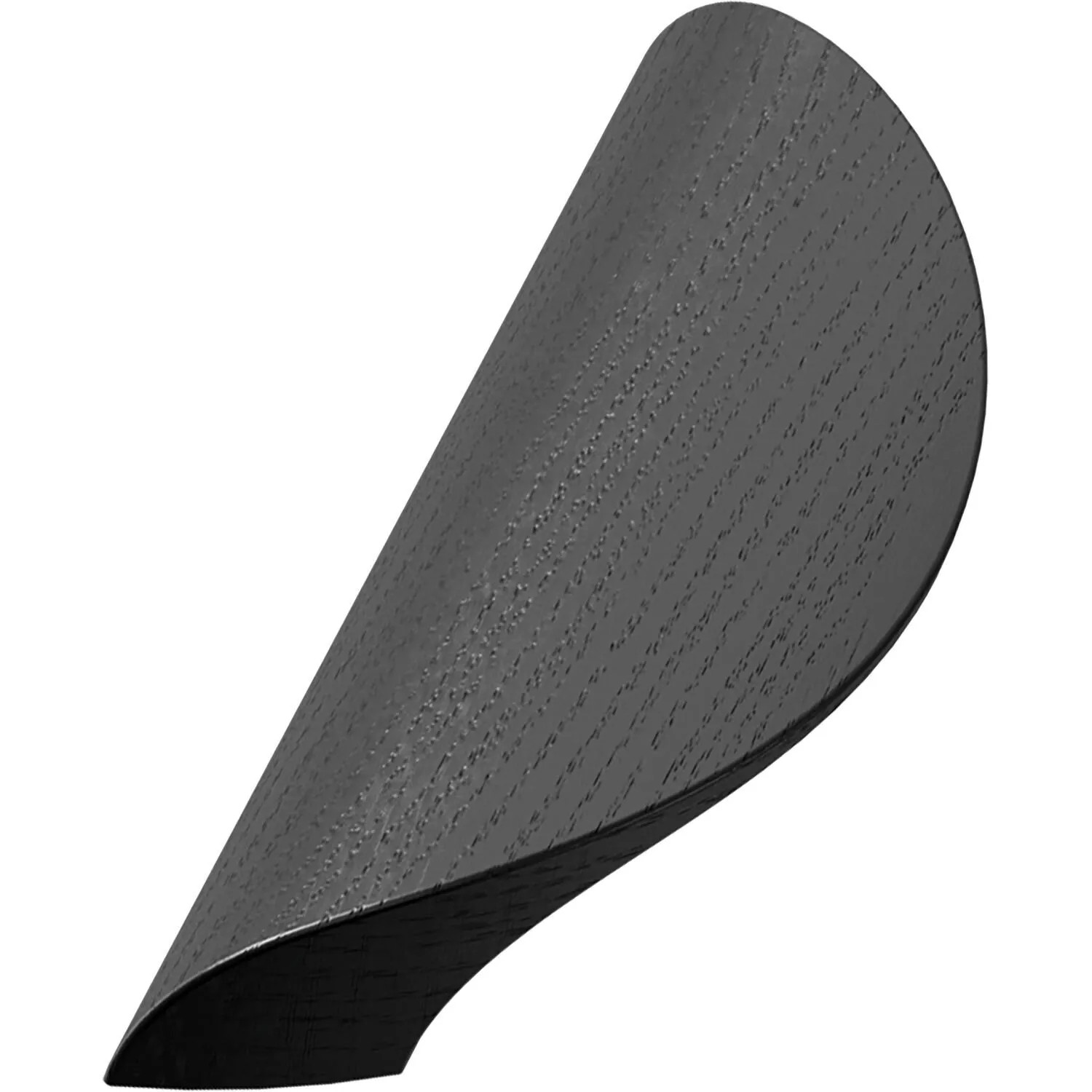 Furnipart Holzgriff Archive La 64 mm Breite 106,5 mm Esche Schwarz Gebeizt