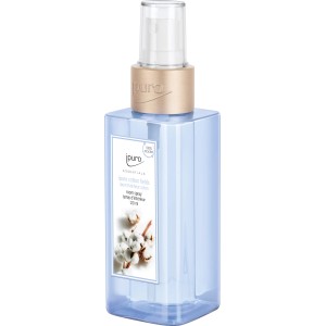 ipuro Raumspray Essentials Cotton Fields, 120ml, hellblaue Flasche.