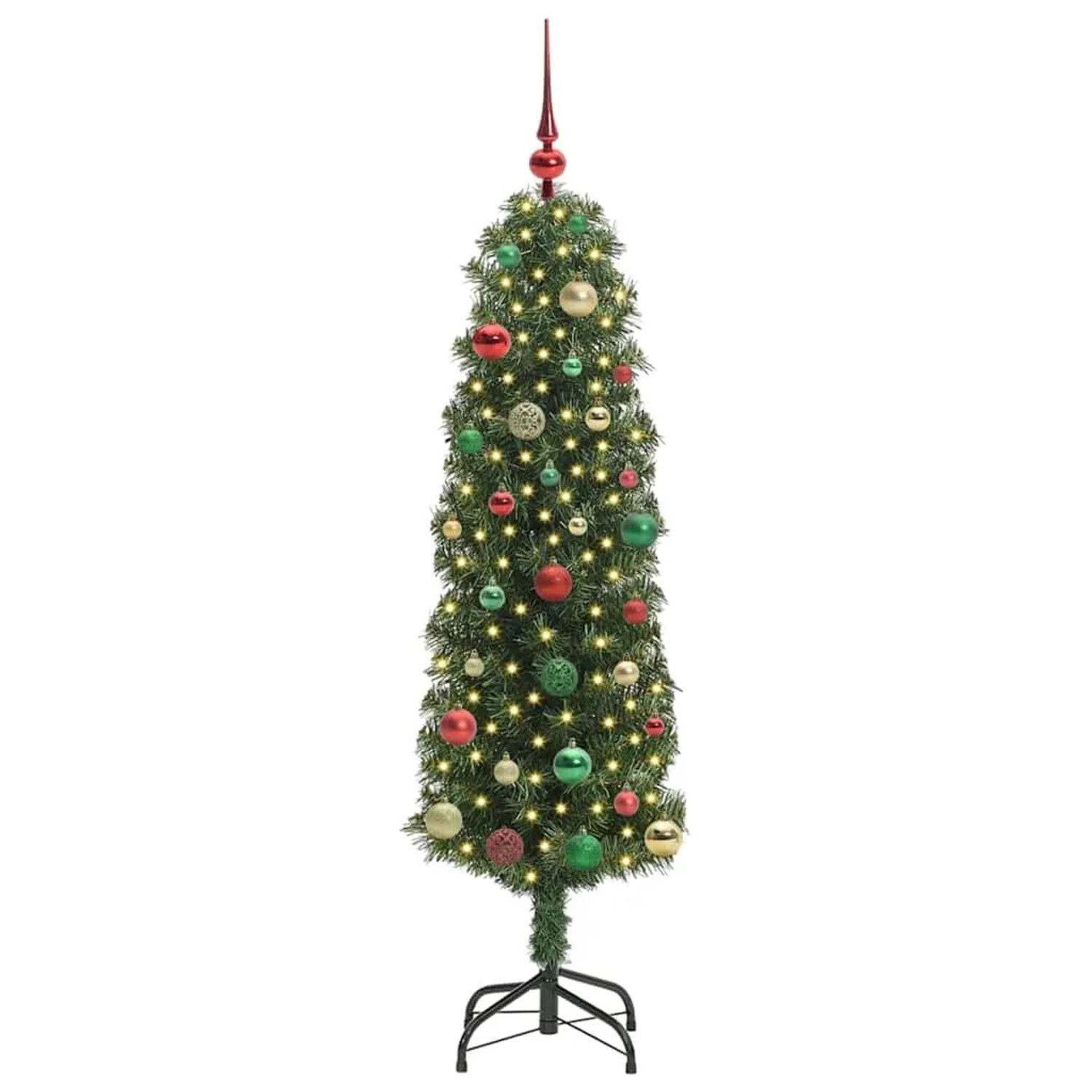 vidaXL Künstlicher Weihnachtsbaum mit 150 LEDs mit Ständer Grün 150 cm 3394938