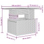 vidaXL Gartenmöbel: 6-tlg. Sofagarnitur aus braunem Poly Rattan mit Kissen, Maße