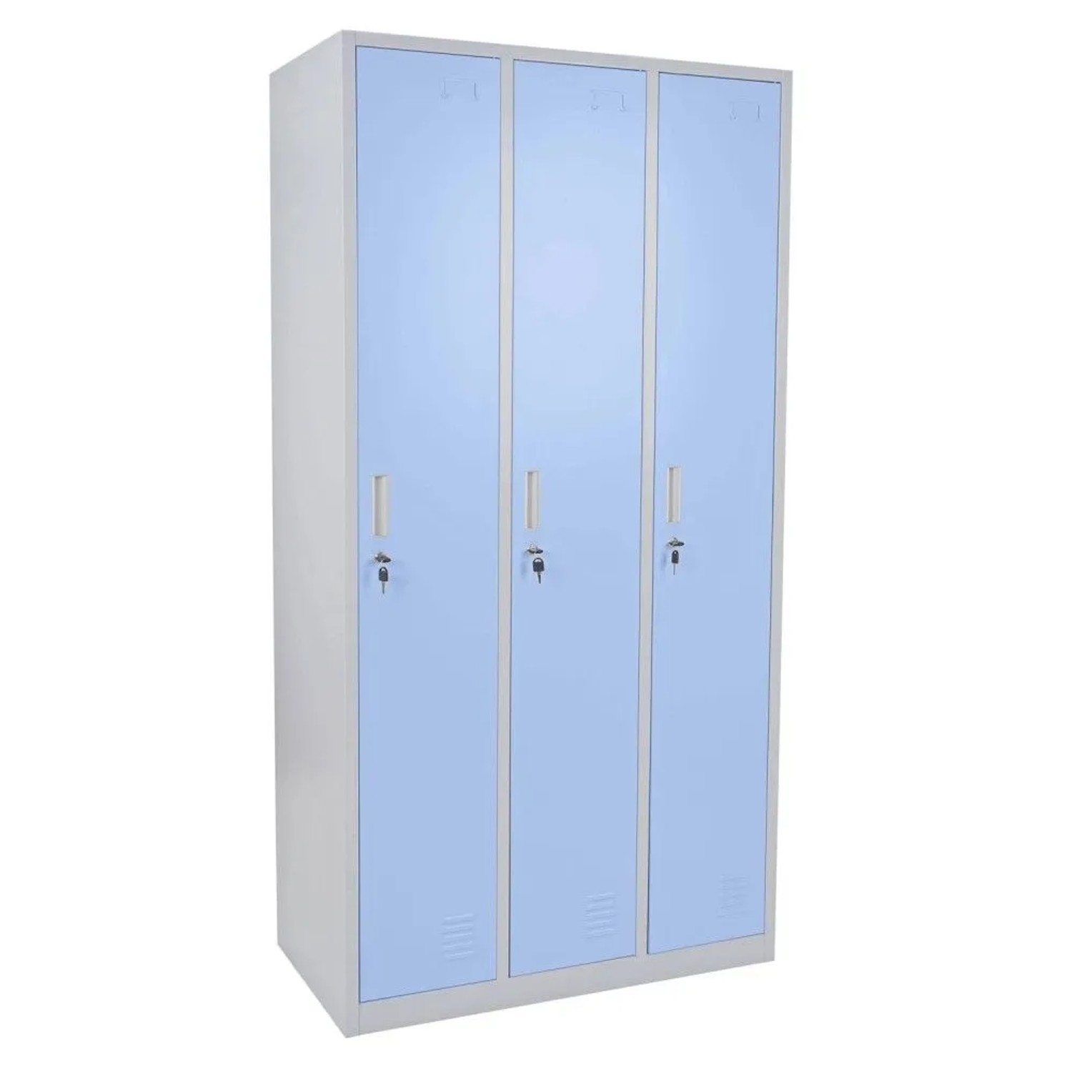 MCW Schließfach Preston T829 Blau 3 Fächer