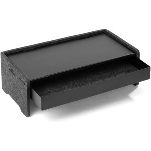 Durable Schublade für Monitor Ständer EFFECT, schwarz, mit Filzeinlage.