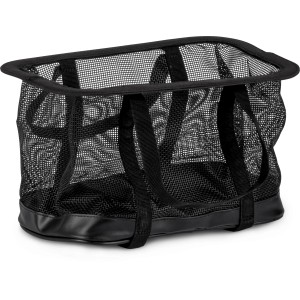 Schwarzer Petromax Netzeinsatz für 22L Kühltasche, robust und platzsparend.