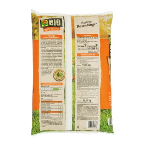 Compo BIO Herbst-Rasendünger, 10,05 kg Sack. Organischer Dünger für einen winterfesten Rasen.