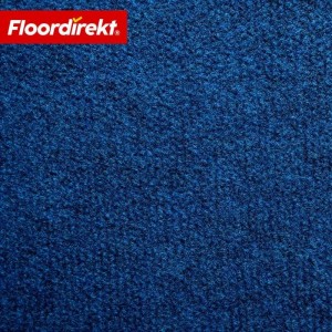 Dunkelblauer Floordirekt Nadelvlies Teppich Malta, Detailansicht.