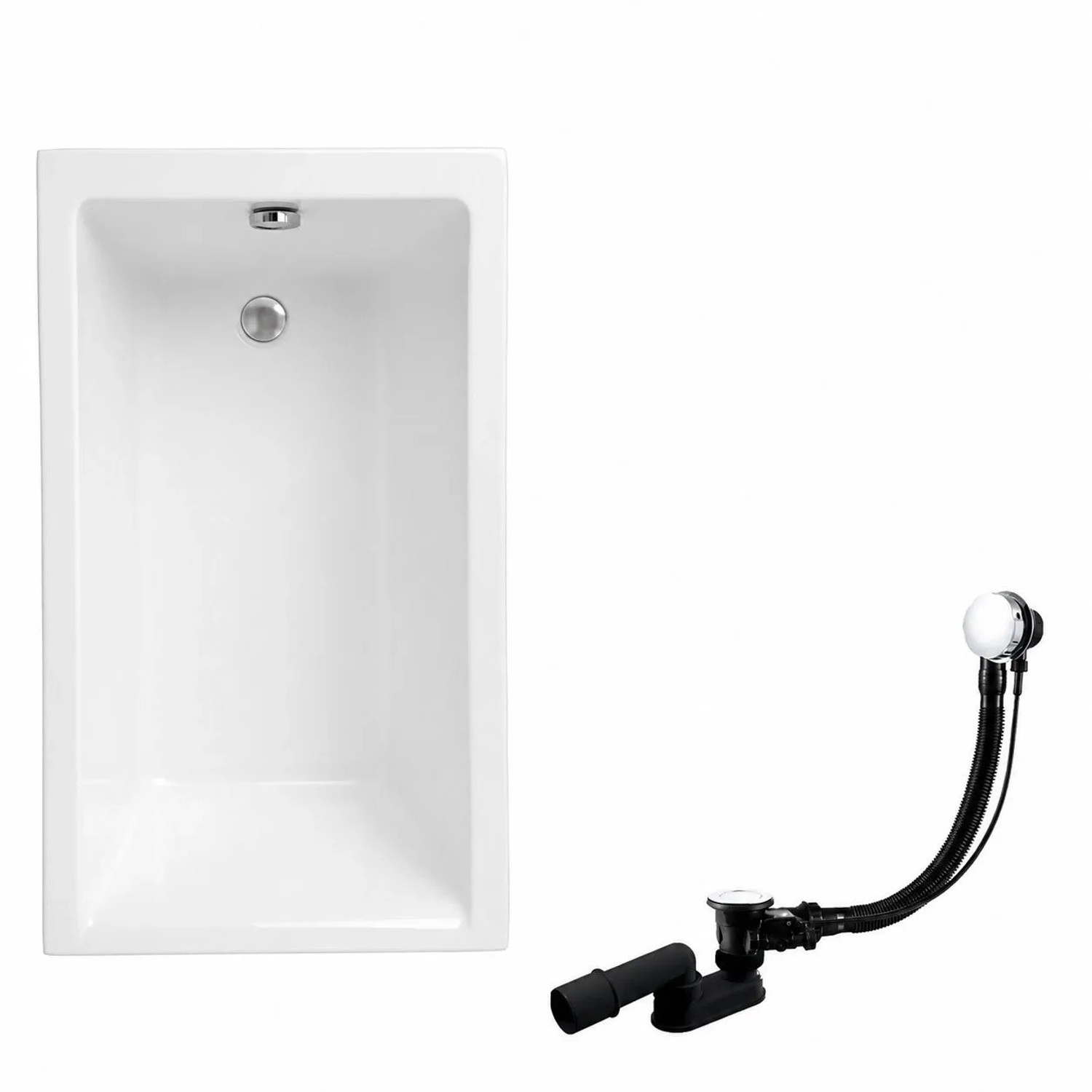KOLMAN Badewanne Rechteck 100 x 70 Cm Inkl. Ablauf Und Füße