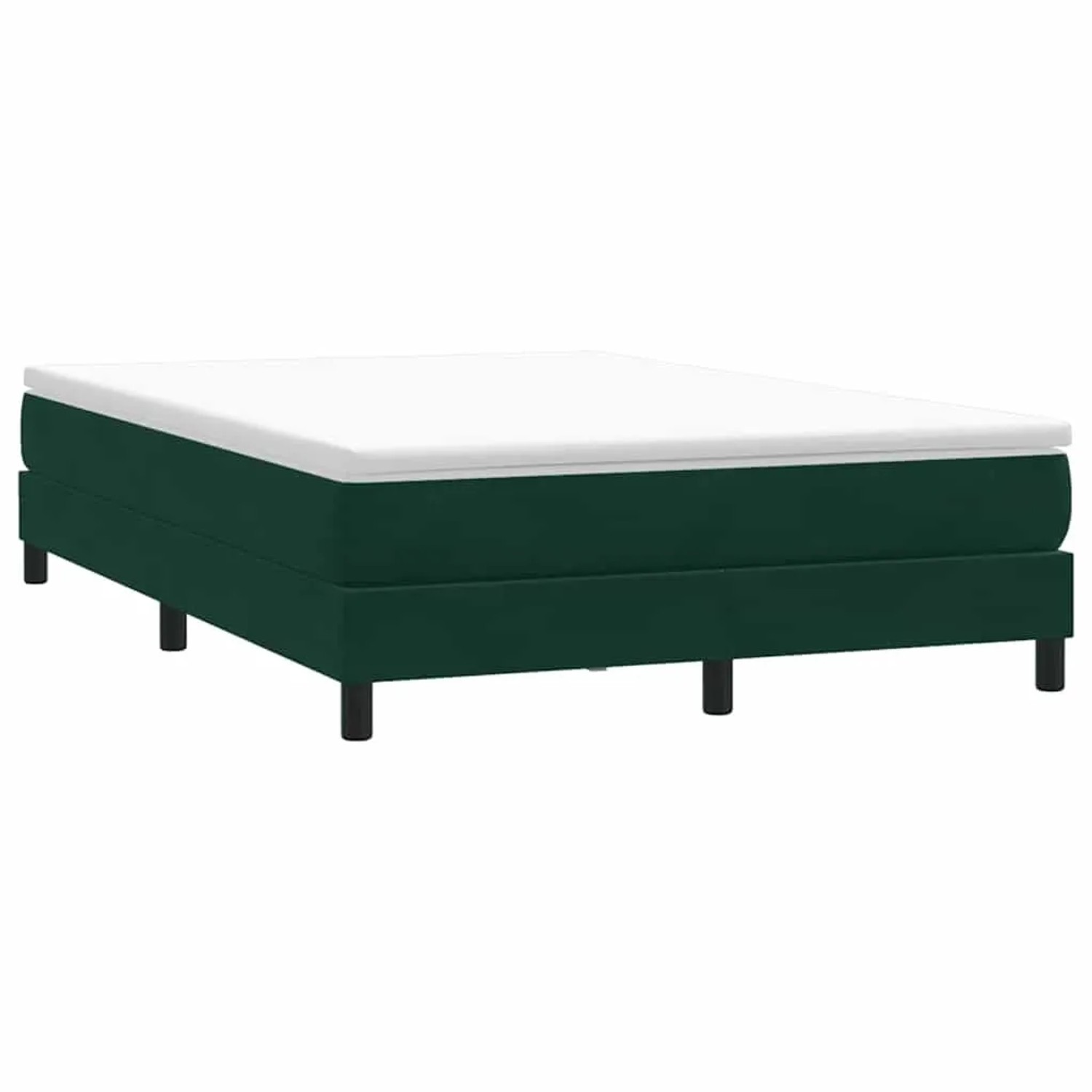 vidaXL Boxspringbett ohne Matratze Dunkelgrün 140x220 cm Samt 3315876 günstig online kaufen