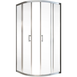 Schulte Runddusche Sunny, 90x90cm, Chromoptik, Sicherheitsglas. Platzsparende Duschkabine für Ihr Bad.