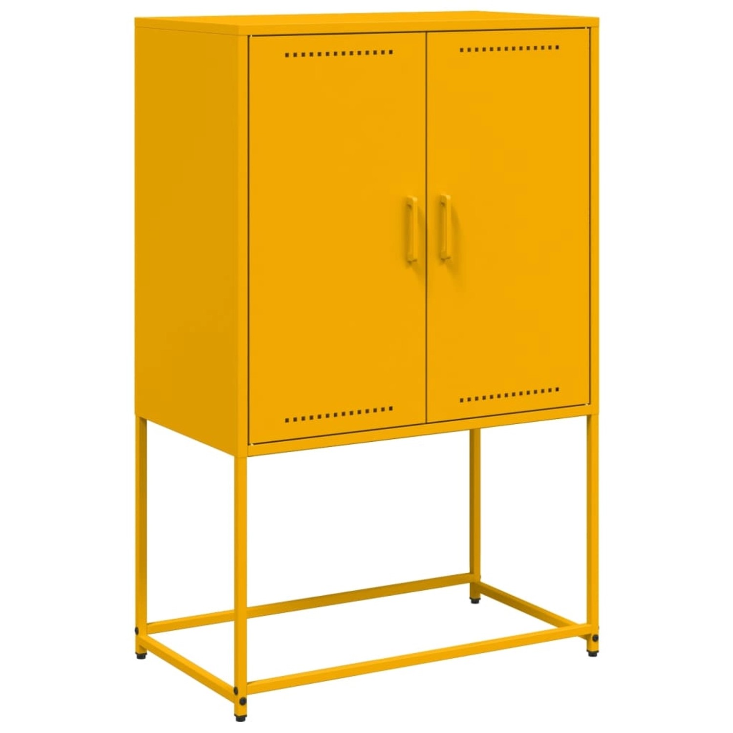 vidaXL Highboard Senfgelb 68,5x38,5x107 cm Stahl 846509 günstig online kaufen