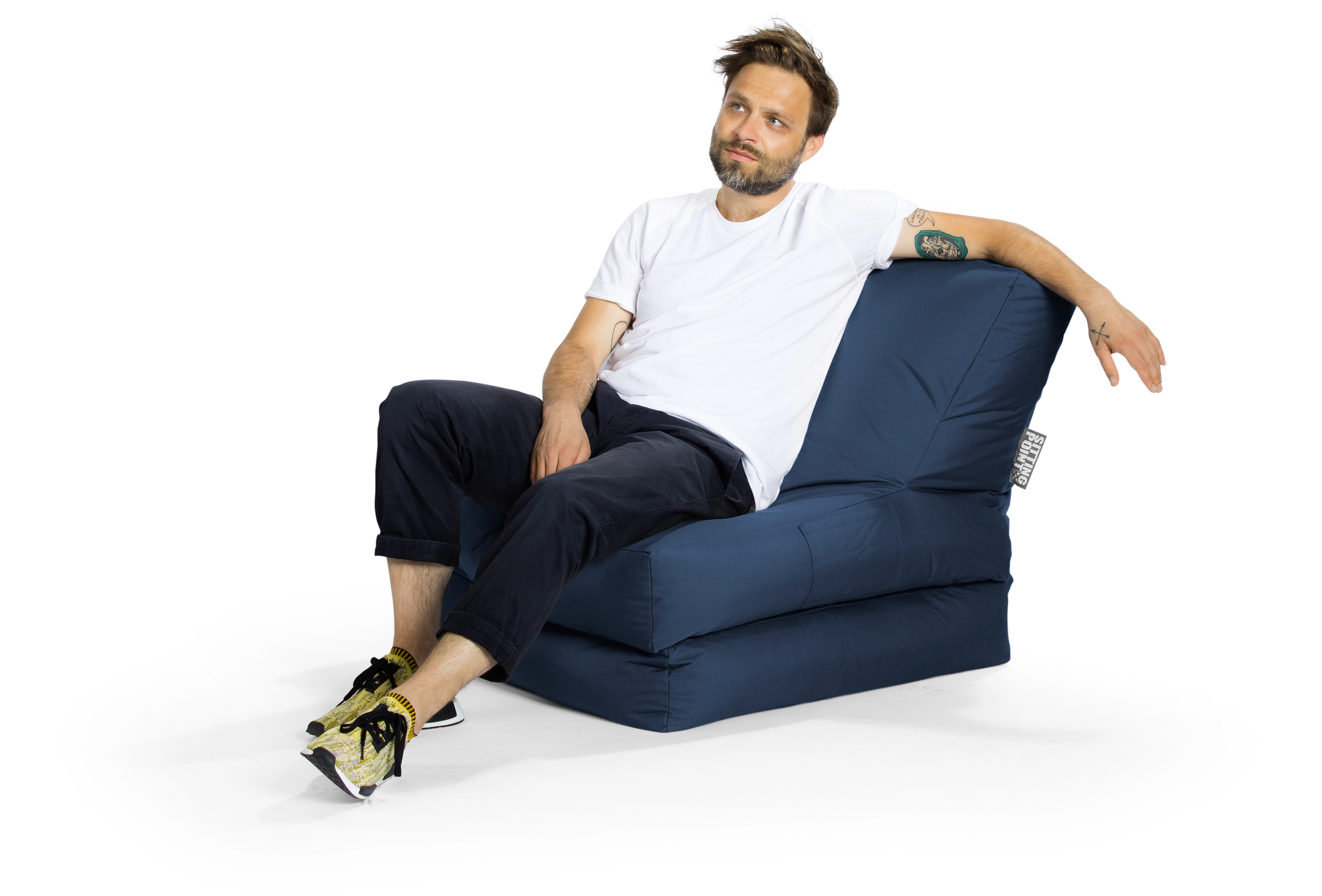 Sitting Point Sitzsack Twist Scuba Jeansblau kaufen bei OBI