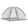 Schwarzes vidaXL Moskitonetz Zelt Mongolisch, 200x200x135 cm, ideal für Camping & Zuhause.